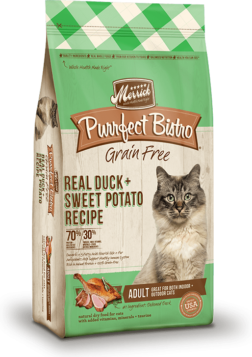 Merrick Purrfect Bistro Real Duck + Sweet Potato Recipe